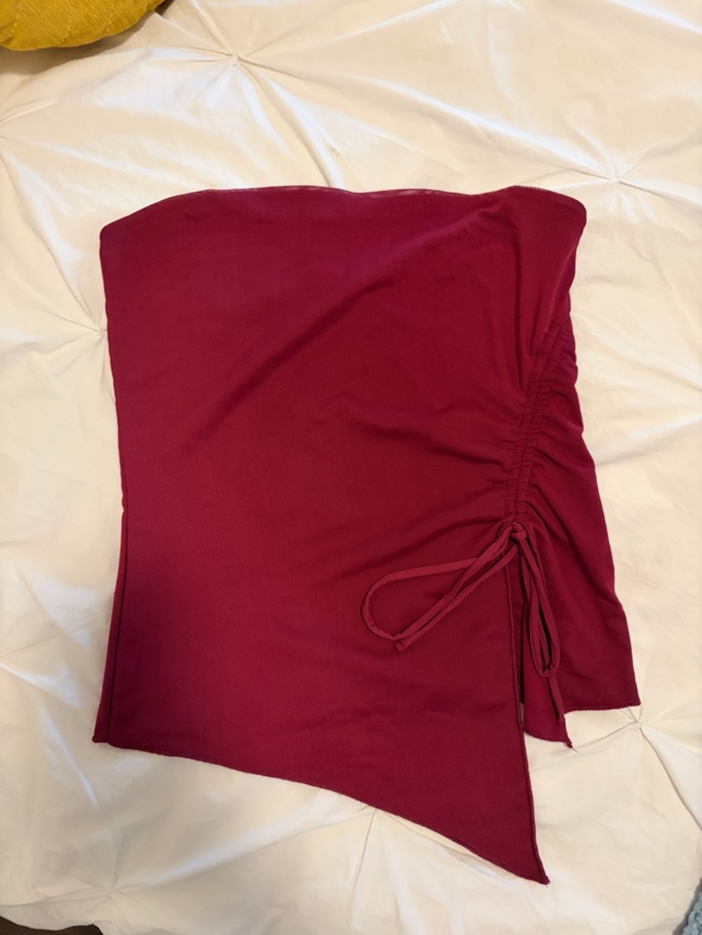 Garage Ruched Side Drawstring Tube Top